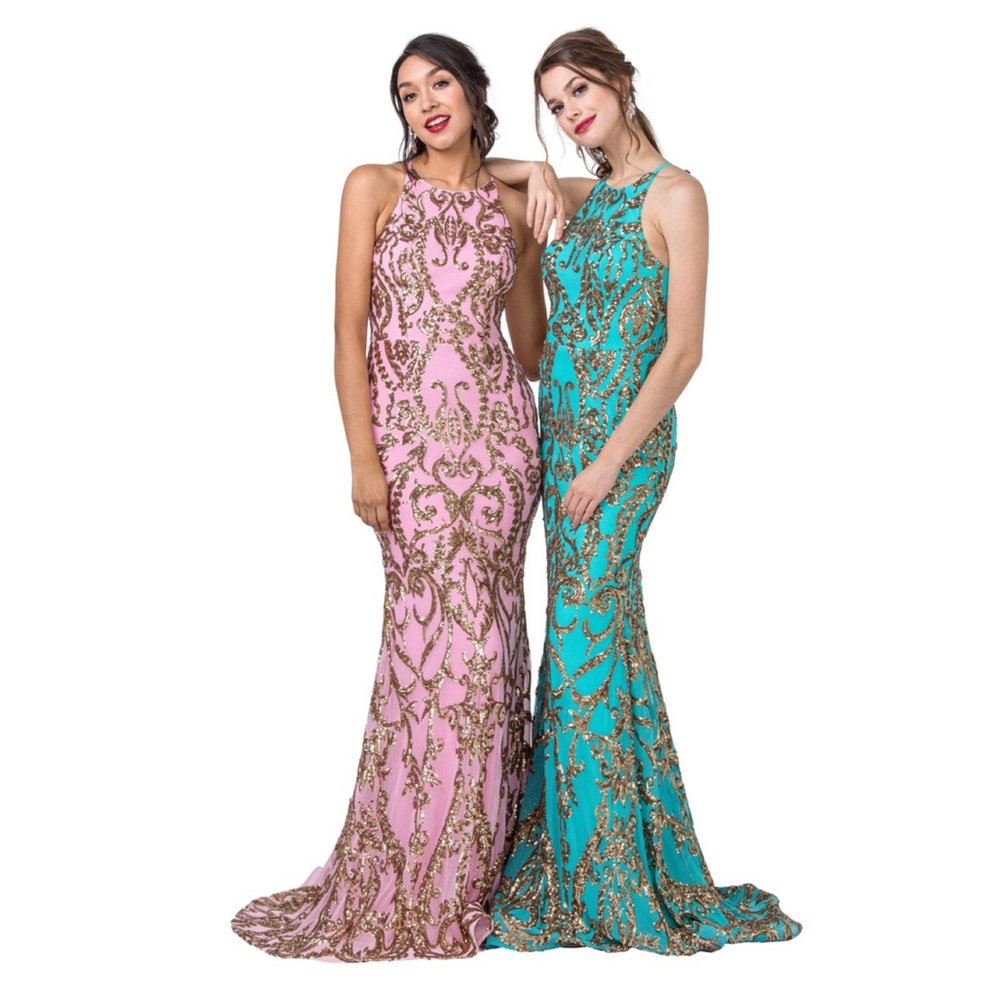 🆕NWT PROM BRIDESMAIDS Embellished Mermaid Gown